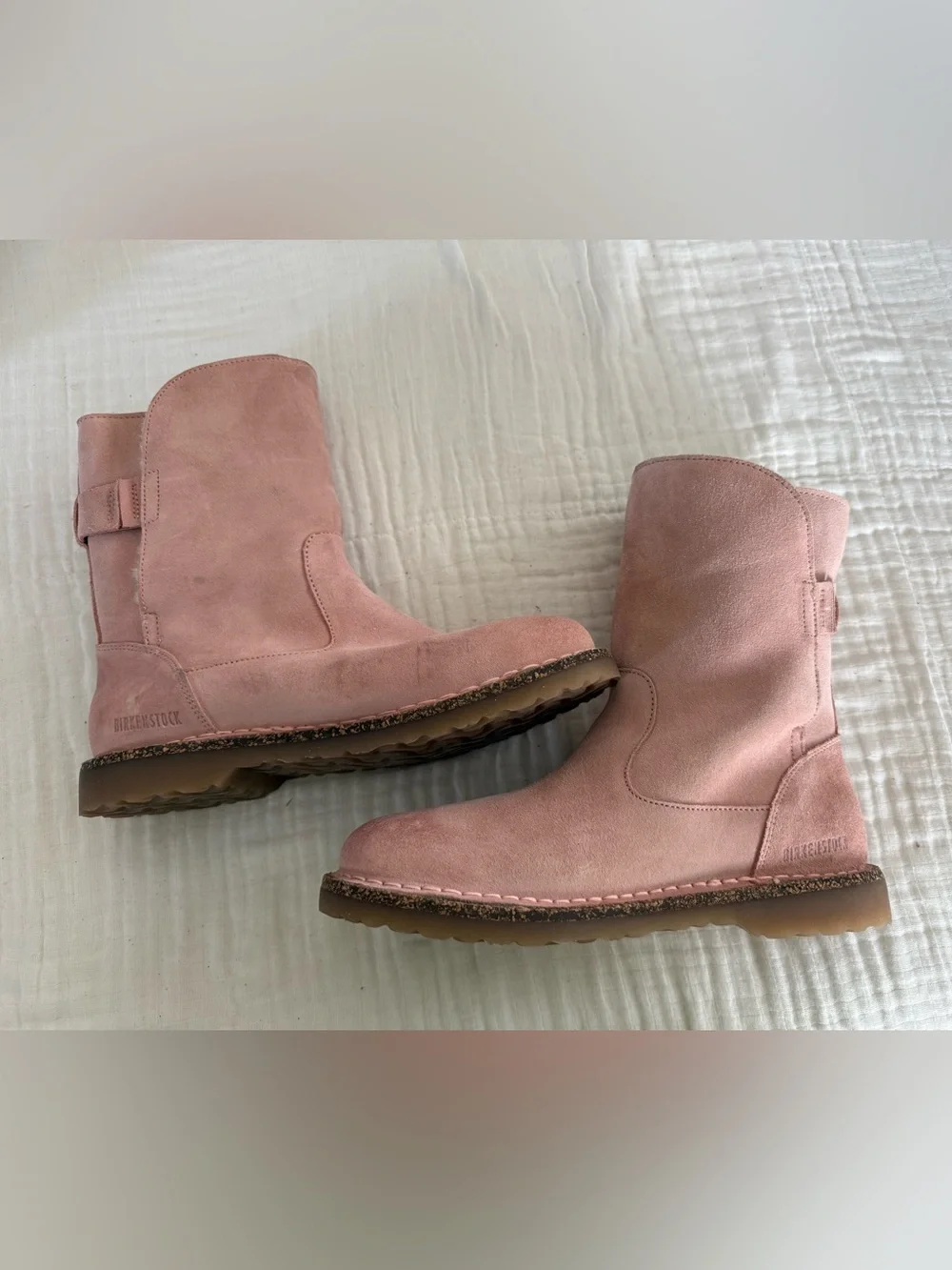 NWT Birkenstock Uppsala Shearling Suede Leather Boot Size 38 Regular/Wide